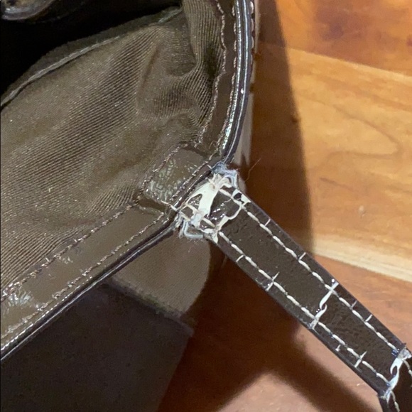 Signature Coach Shoulder Purse Bag Brown Tan - Picture 9 of 11